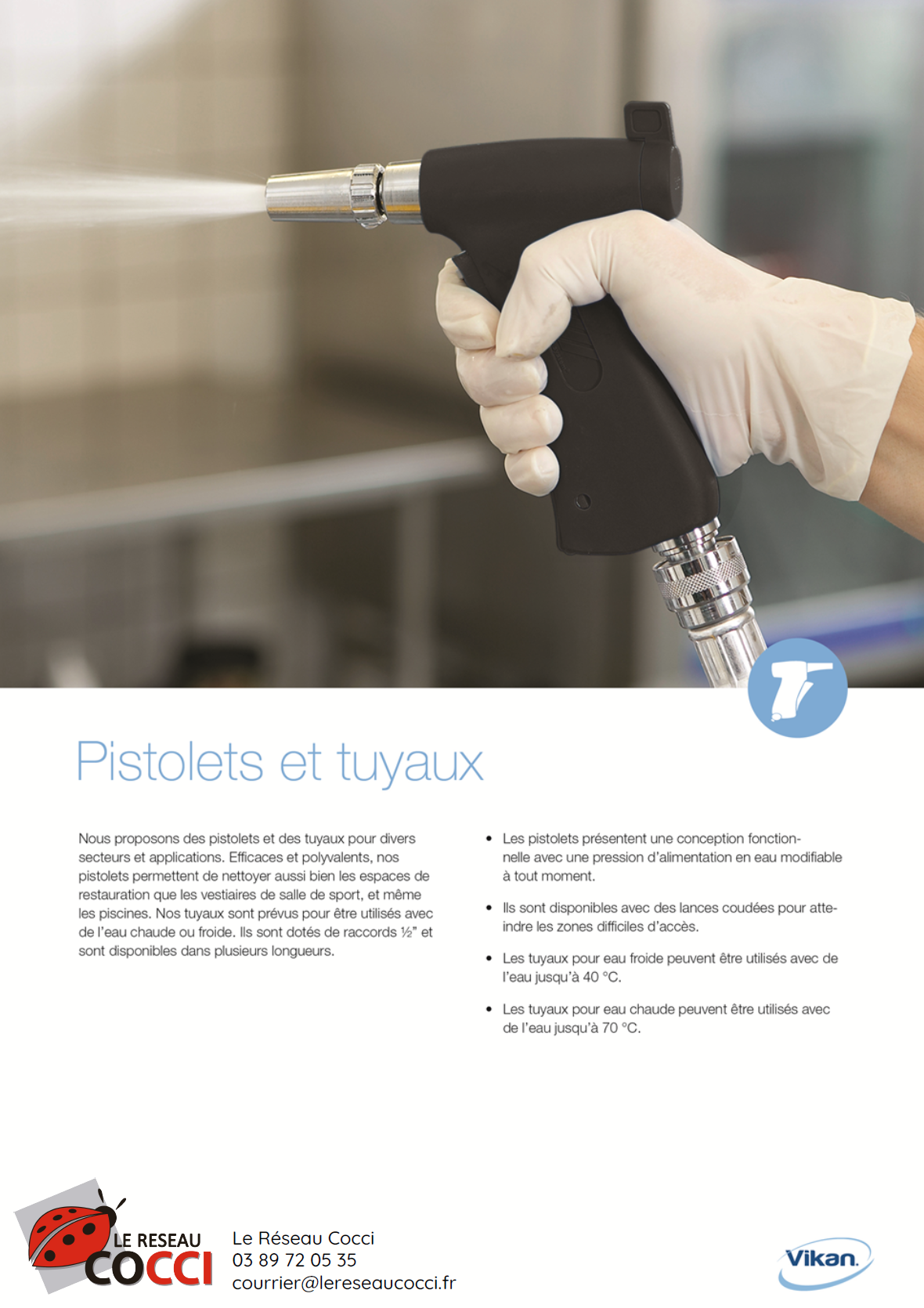 pistolets et tuyaux