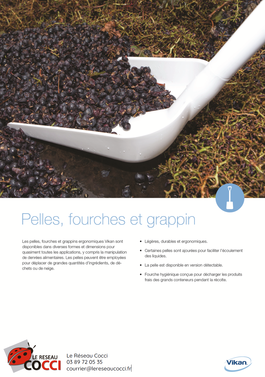 pelles fources grappin