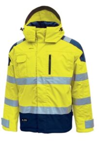 VESTE PARKA SECURITE HV DEFENDER | JAUNE FLUO