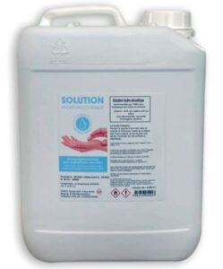 SOLUTION HYDROALCOOLIQUE POUR MAINS & SURFACES