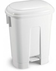 POUBELLE SIRIUS A PEDALE 60L | BLANC