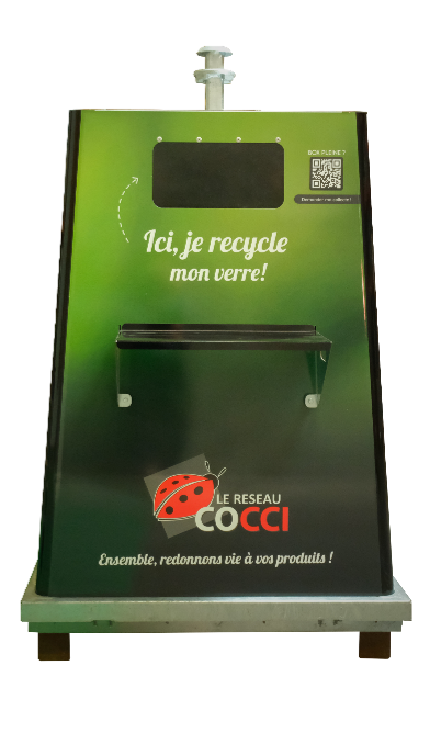 COLLECTE ET TRAITEMENT VERRE | COCCIBOX VERRE 1M3