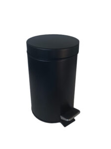 COLLECTEUR A PEDALE 5L METAL | NOIR