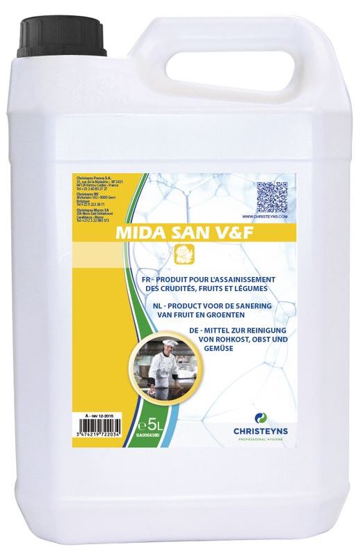 RINCAGE DESINFECTANT LEGUMES MIDA SAN V&F