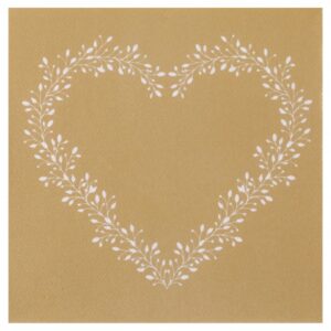 SERVIETTE AIRLAID COEUR | 40x40CM