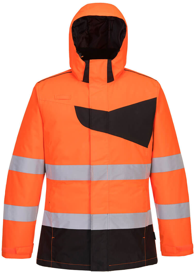 VESTE PARKA HIVER HAUTE VISIBILITE | PW2 | ORANGE