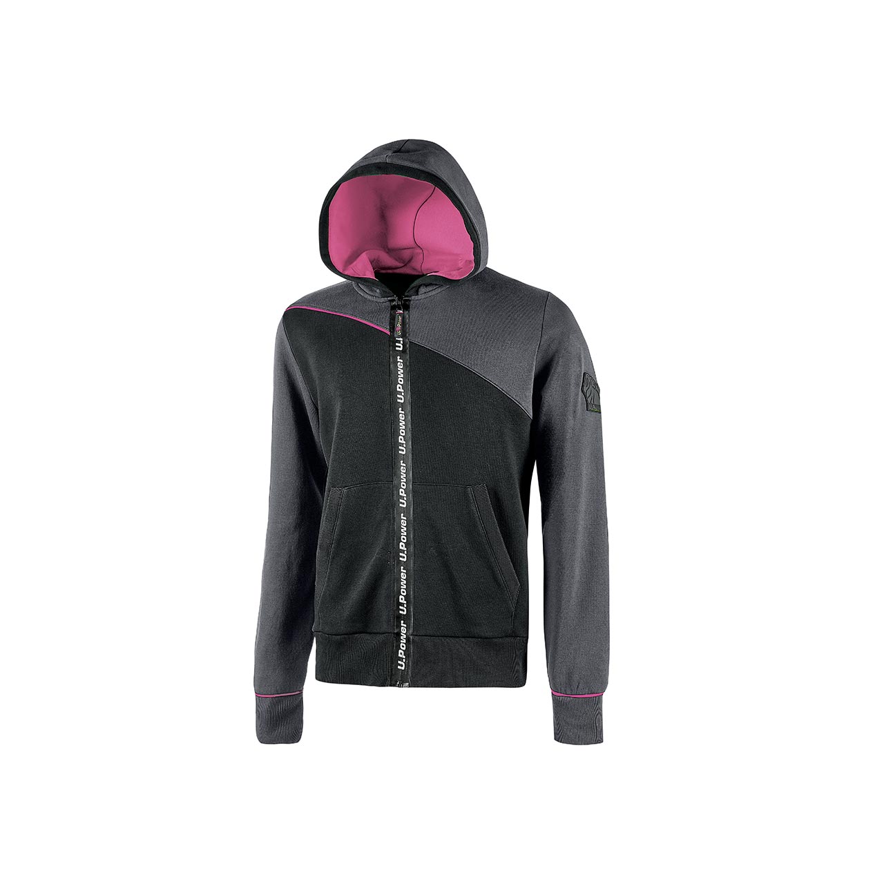 SWEAT-SHIRT FEMME JUPITER | GREY FUCSIA