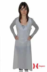 TABLIER PE 25µ ECO EXTRA BLANC GAUFRE