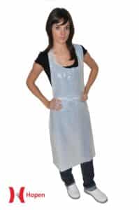 TABLIER PE 70µ ECO EXTRA BLANC GAUFRE
