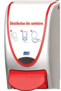 DISTRIBUTEUR DESINFECTANT TOILETTE SEAT CLEANER