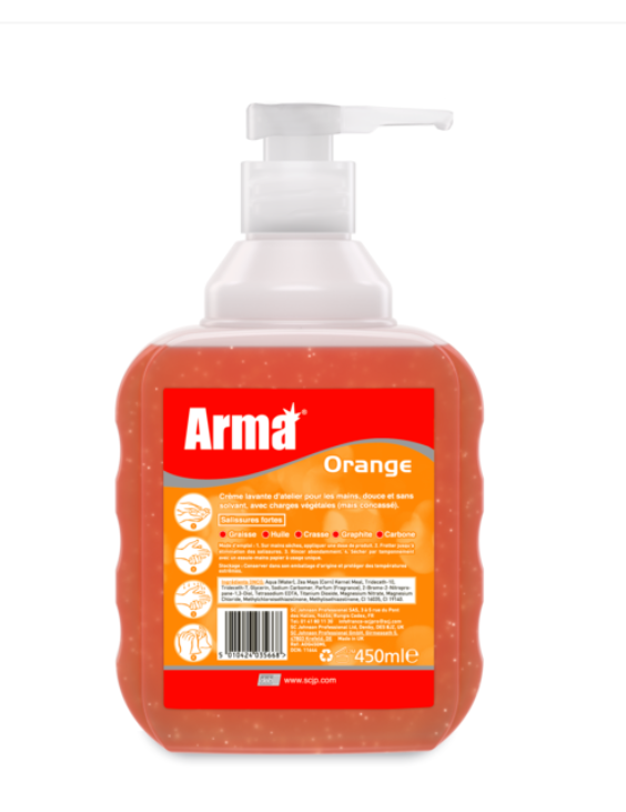 CREME LAVANTE D'ATELIER ARMA ORANGE-SANS SOLVANTS