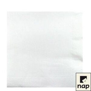 SERVIETTES OUATE COCKTAIL 2 PLIS | BLANCHE | 20x20