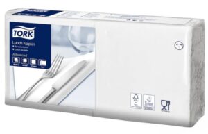 SERVIETTE OUATE ADVANCED 2PLIS | BLANCHE | 33x33CM