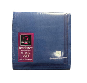 SERVIETTE TENDANCE BLEU VIF MICROGAUFREE