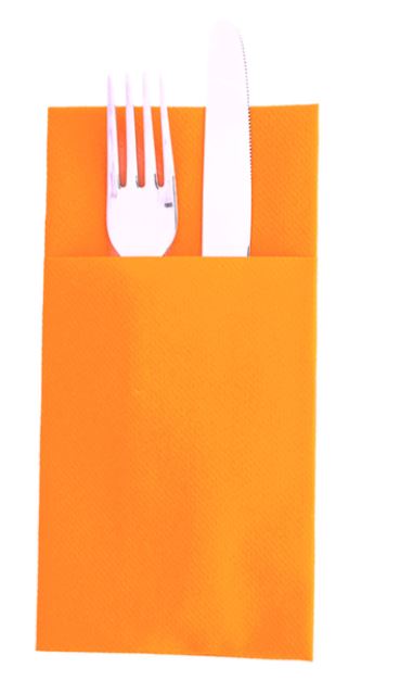 SERVIETTE NON TISSE KANGOUROU MANDARINE | 30x40CM
