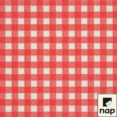 SERVIETTE CELISOFT CHAMPETRE ROUGE 40x40 CM