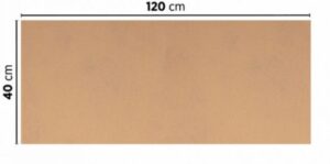TETE A TETE KRAFT BRUN 40x120 CM