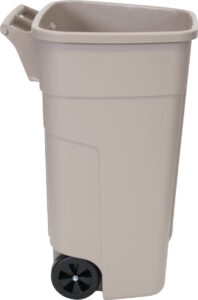 CONTENEUR CARRE A ROUES 100L POLYPRO.