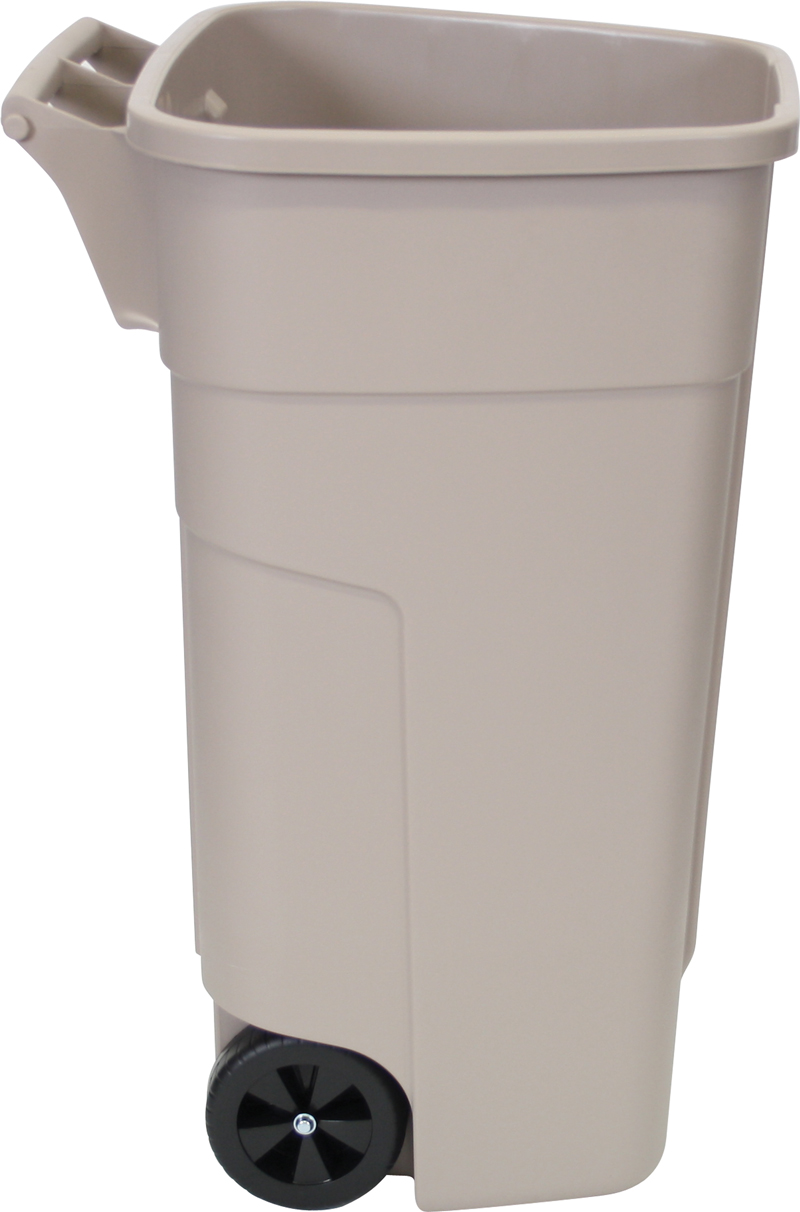 CONTENEUR CARRE A ROUES 100L POLYPRO.