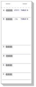 BLOC RESTAURATION DUPLI 50/2 NON NUMEROTE 95x260MM