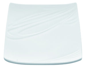 ASSIETTE FOOD'JI CARREE PORCELAINE BLANC 260X260