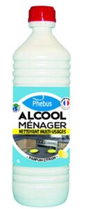 ALCOOL MENAGER PARFUM CITRON OU FLORALE