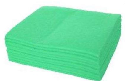 LAVETTE NON TISSE VERT UC 140G/M² | 40X38CM