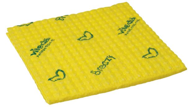 LAVETTE BREAZY ALVEOLAIRE UC JAUNE | 35x35CM