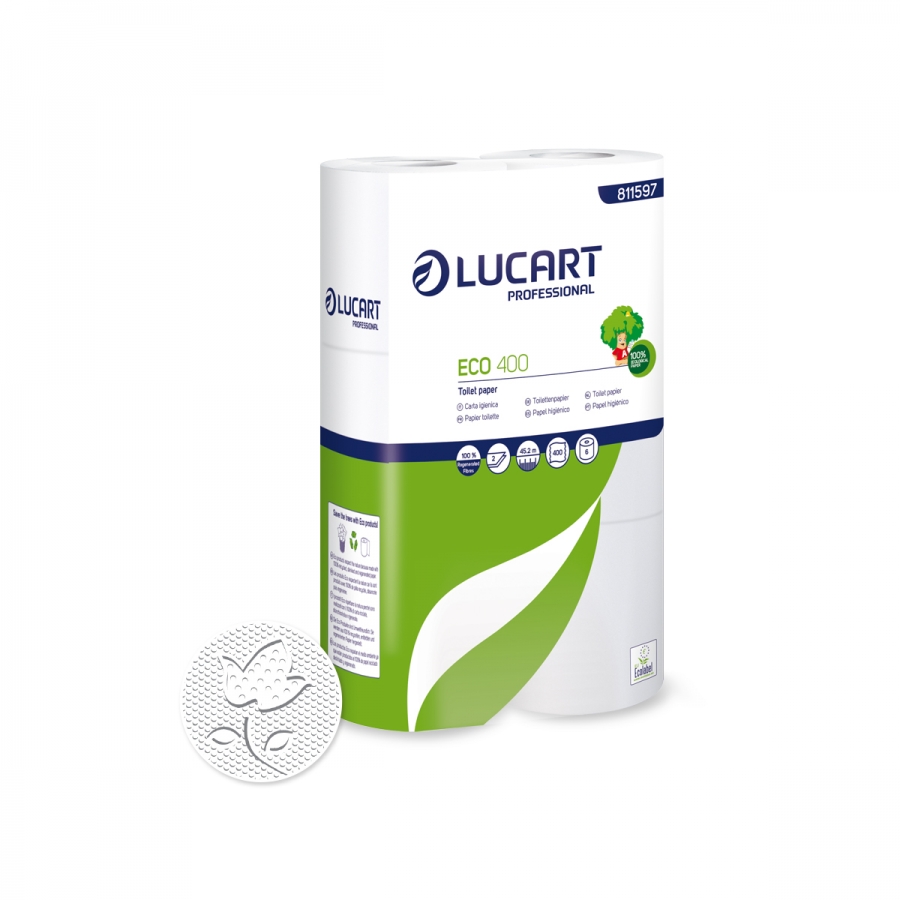PAPIER WC ECOLUCART 2 PLIS 400F