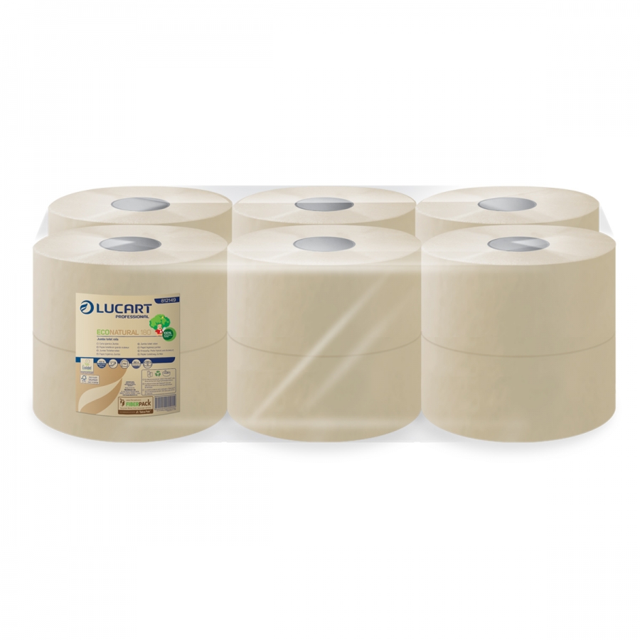 PAPIER WC MINI JUMBO ECONATURAL 2PLIS | 180M