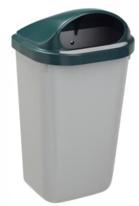 POUBELLE MURALE XERIOS VERT/GRIS | 50L