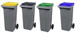 CONTENEUR 2 ROUES KOROK SANS BARRE 240 L
