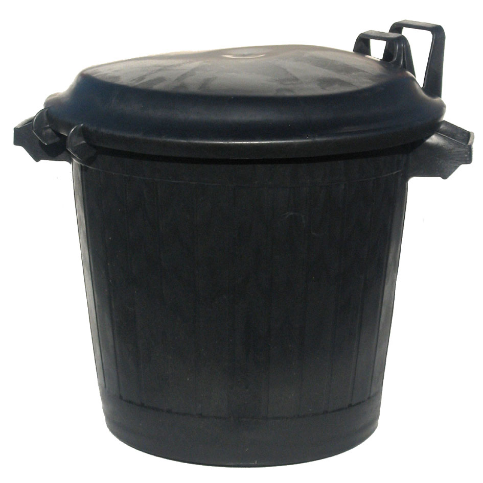 POUBELLE DE RUE A POIGNEES AVEC COUVERCLE | 75L
