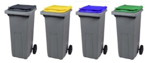 CONTENEUR KOROK 2 ROUES SANS BARRE 120 L