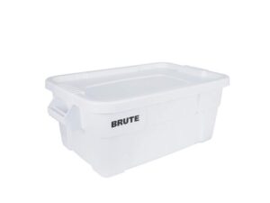 CAISSE TRANSPORT BRUTE | 53L | BLANC | COUVERCLE