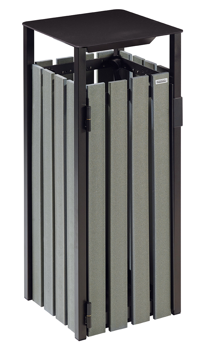 POUBELLE EDEN ETIK SANS CENDRIER GRIS 110 L