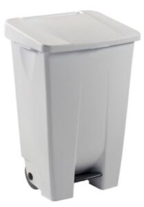POUBELLE MOBILY COUVERCLE BLANC 120 L