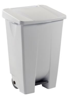 POUBELLE MOBILY COUVERCLE BLANC 120 L