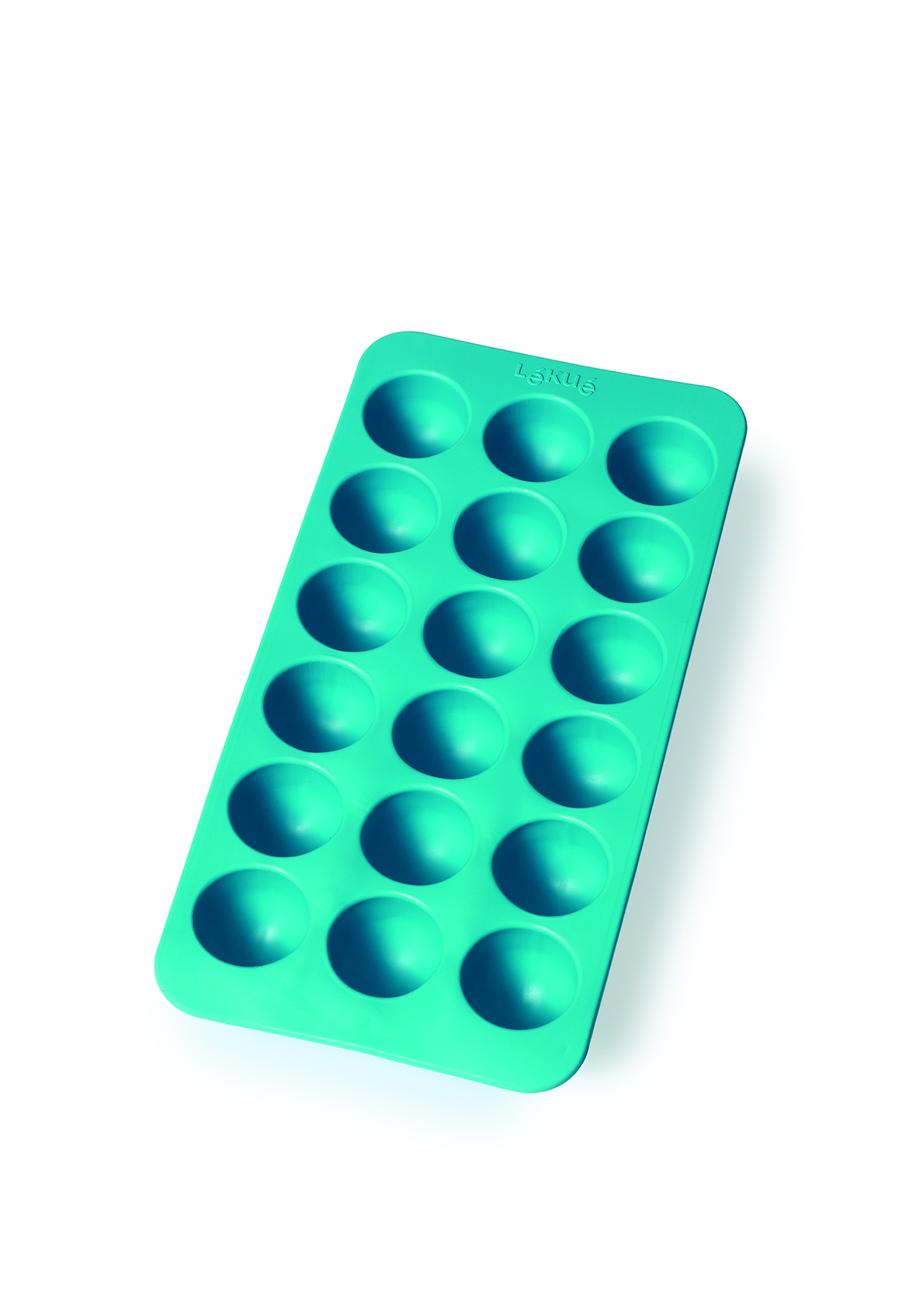 BAC A GLACONS RONDS CAOUTCHOUC BLEU | 240x110x30MM