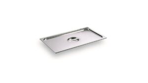 COUVERCLE AVEC POIGNEE INOX 1/6 POUR BAC GN1/6