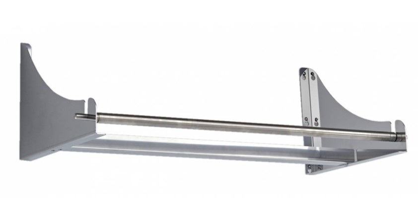 DEVIDOIR MURAL INOX POUR HOUSSES EN ROULEAU