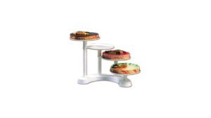 PRESENTOIR BUFFET 4 ETAGES MODULABLE BLANC