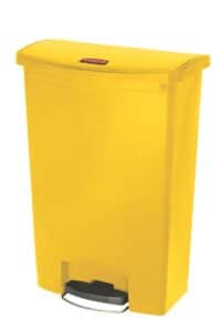 POUBELLE SLIM JIM A PEDALE LARGE  90L | JAUNE