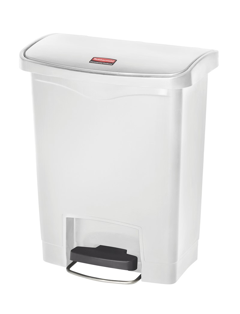 COLLECTEUR SLIM JIM A PEDALE | 30L | BLANC