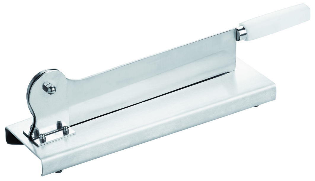 COUPE PAIN SOCLE INOX L 350 MM