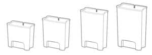 BAC SIMPLE POUR COLLECTEUR SLIMJIM METAL | 30L