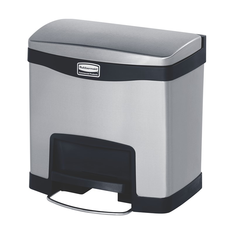 COLLECTEUR SLIM JIM PEDALE EN METAL | 15L | NOIR