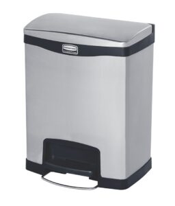 COLLECTEUR SLIM JIM PEDALE EN METAL | 30L | NOIR