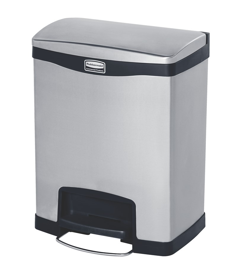 COLLECTEUR SLIM JIM PEDALE EN METAL | 30L | NOIR