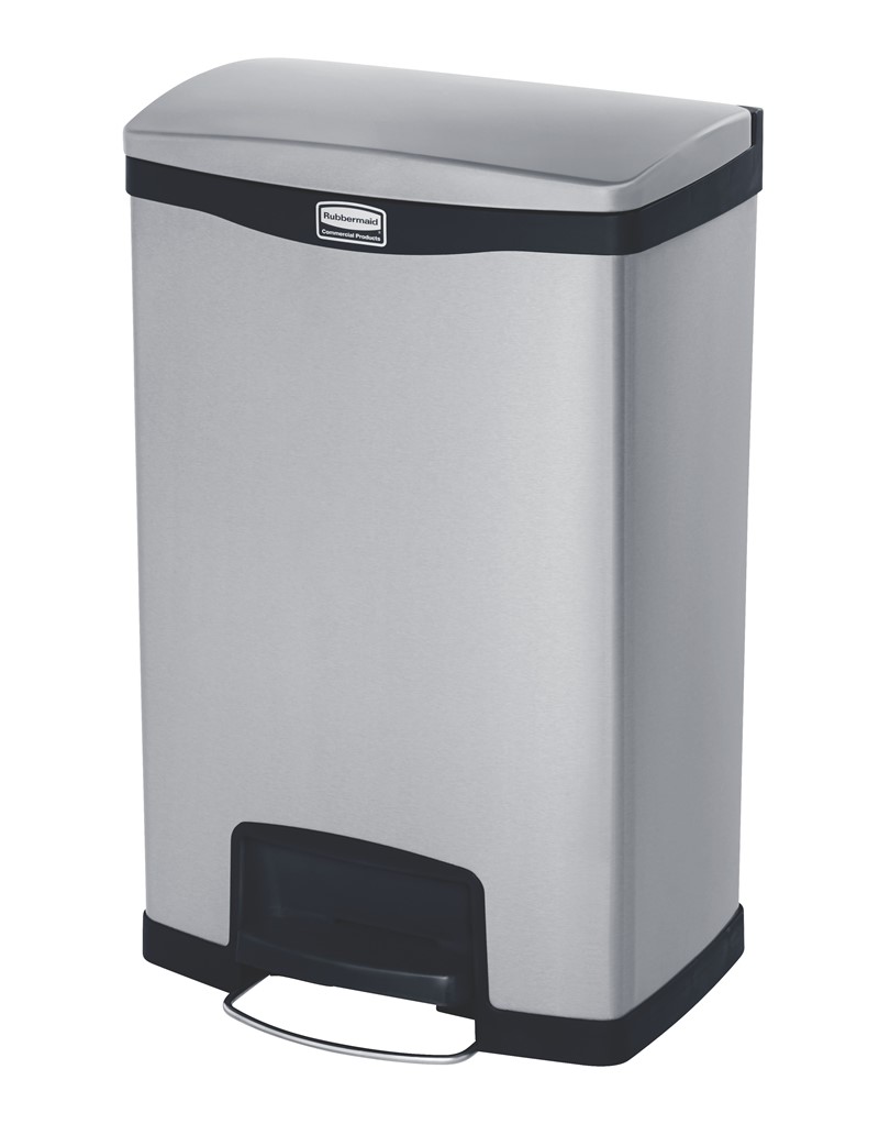 COLLECTEUR SLIM JIM PEDALE EN METAL | 50L | NOIR